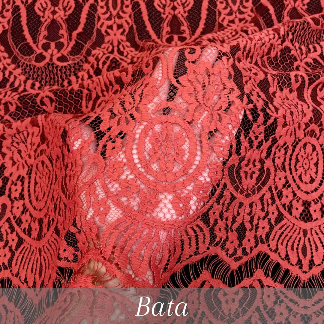 PANEL BRUKAT 2.7 M X 1.5 M KODE 4224 LIGHT GOLD — BRUKAT 3D FLAT LACE GRADE A thumbnail 3